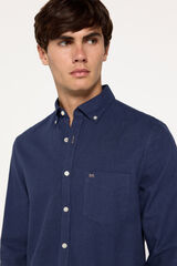 Fifty Outlet Camisa twill lisa Azul