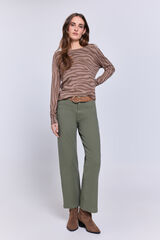 Milano Su&eacute;ter fino estampado de cebra natural