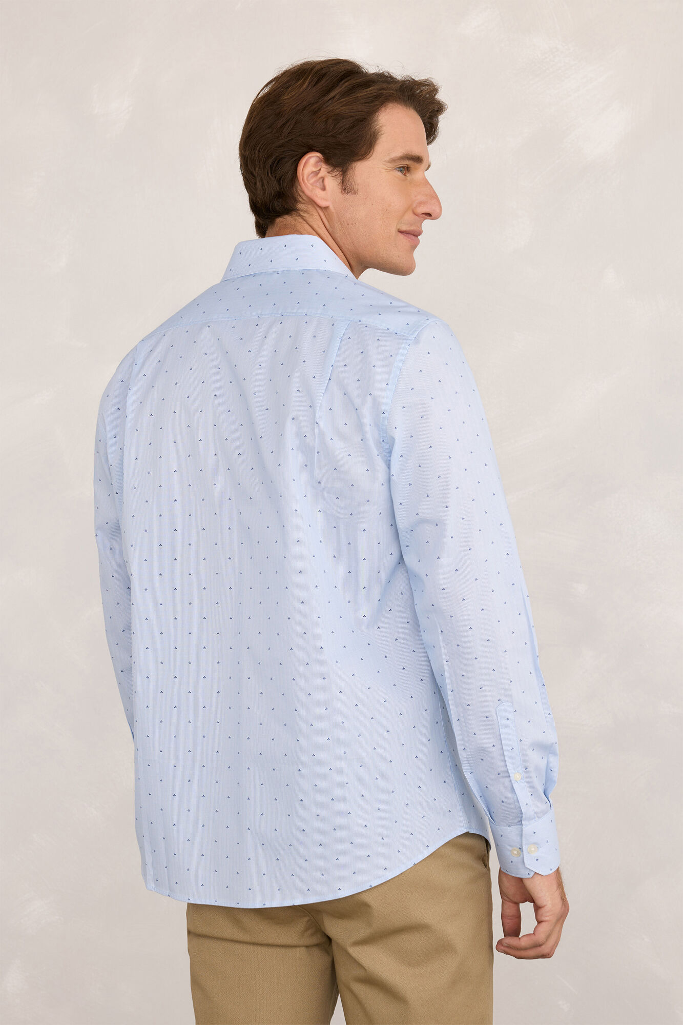 Milano Camisa de vestir de popel&iacute;n Azul