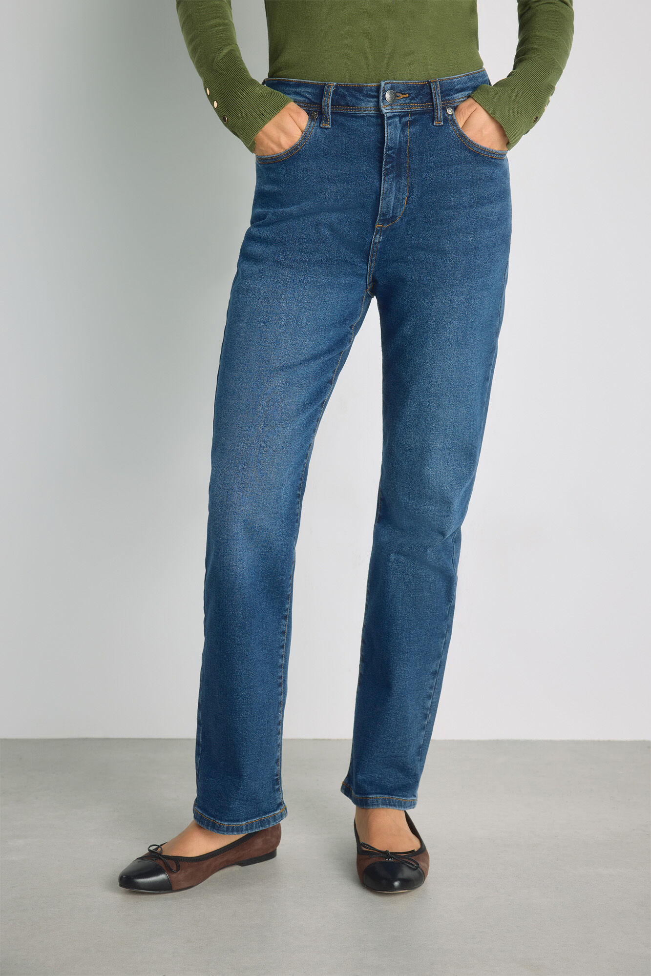 Milano Pantal&oacute;n de denim regular Azul Oscuro