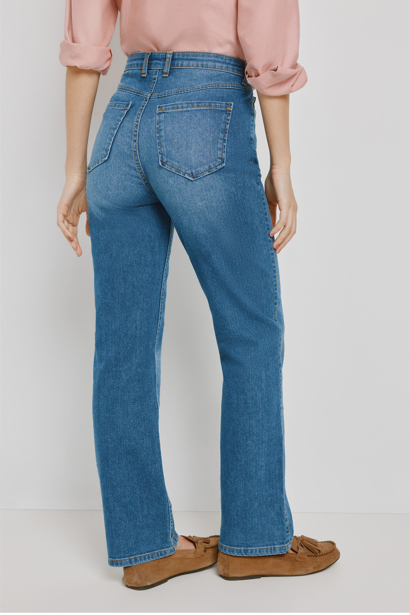 Milano Pantal&oacute;n regular de denim Azul