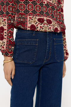 Fifty Outlet Denim Culotte Azul