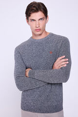 Springfield Jersey b&aacute;sico de cuello redondo  Gris Oscuro
