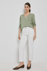 Milano Pantal&oacute;n de mezclilla de color Blanco