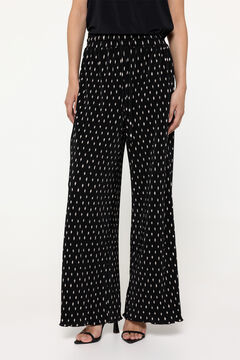 Fifty Outlet Pantalón Plisado Negro