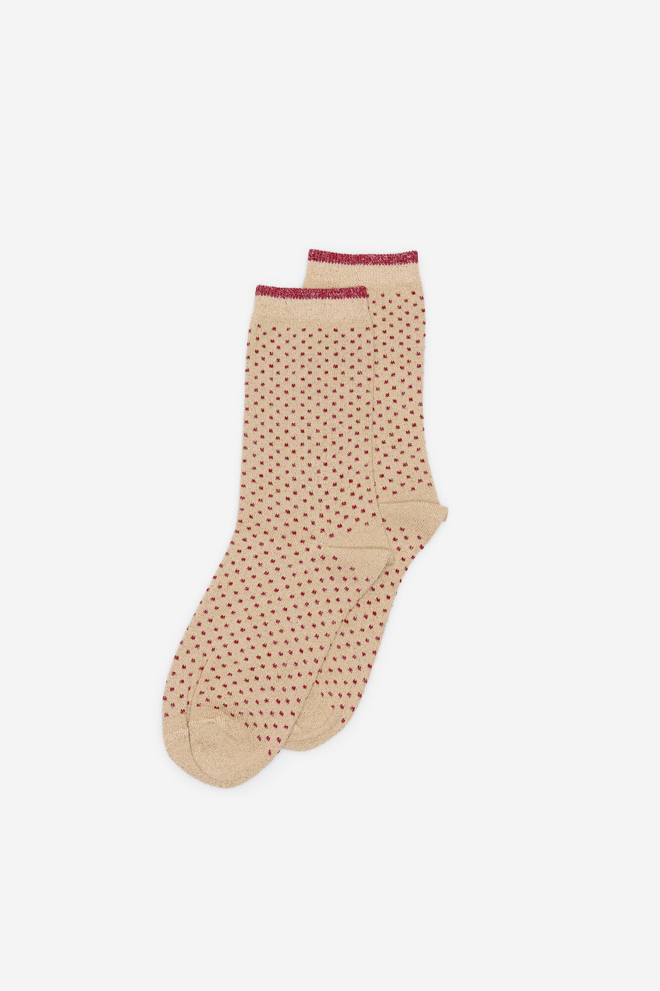 Milano Calcetines lunares lurex Granate