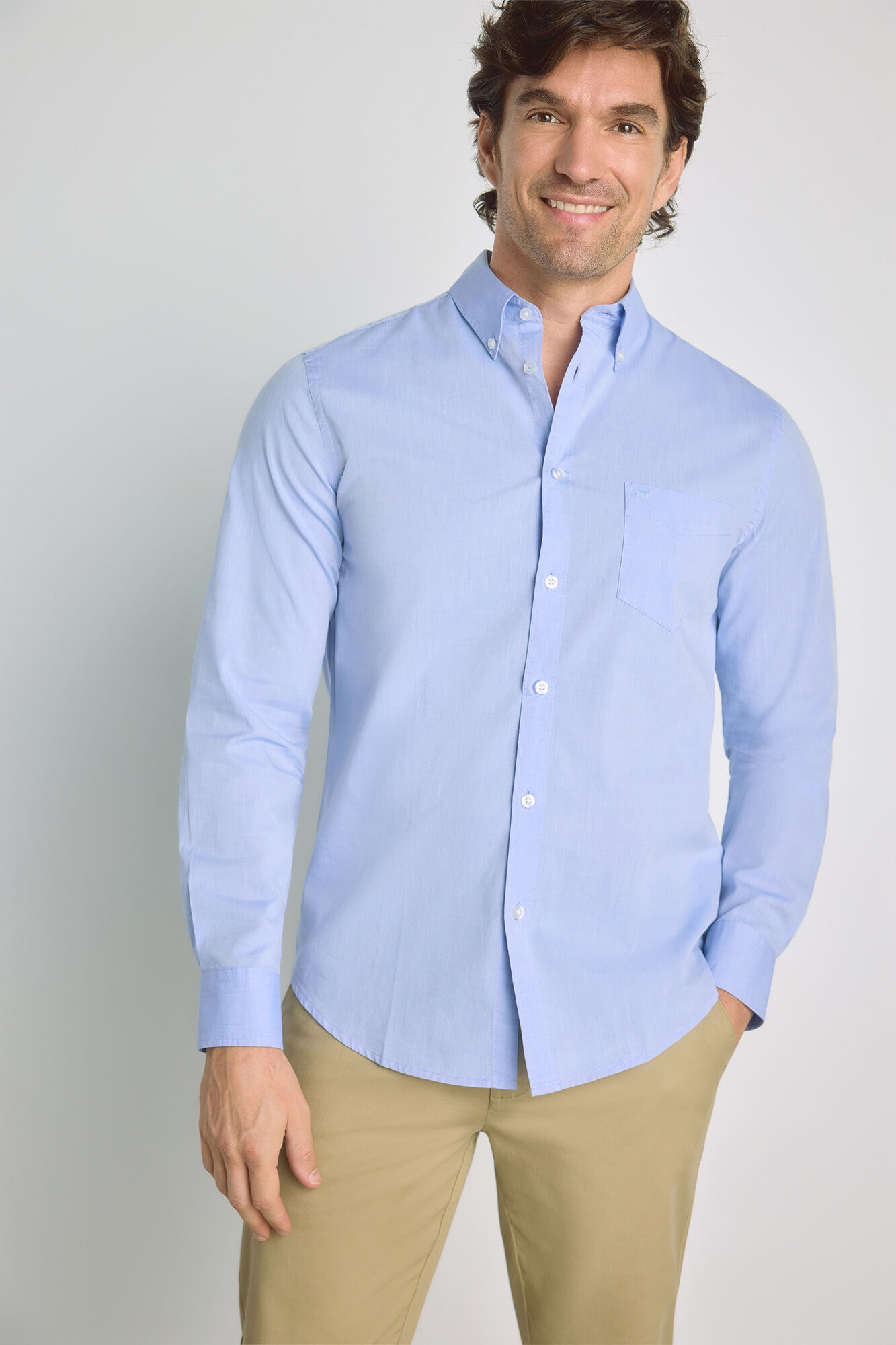 Milano Camisa lisa de manga larga