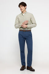 Fifty Outlet Pantalón chino falsa estructura Azul