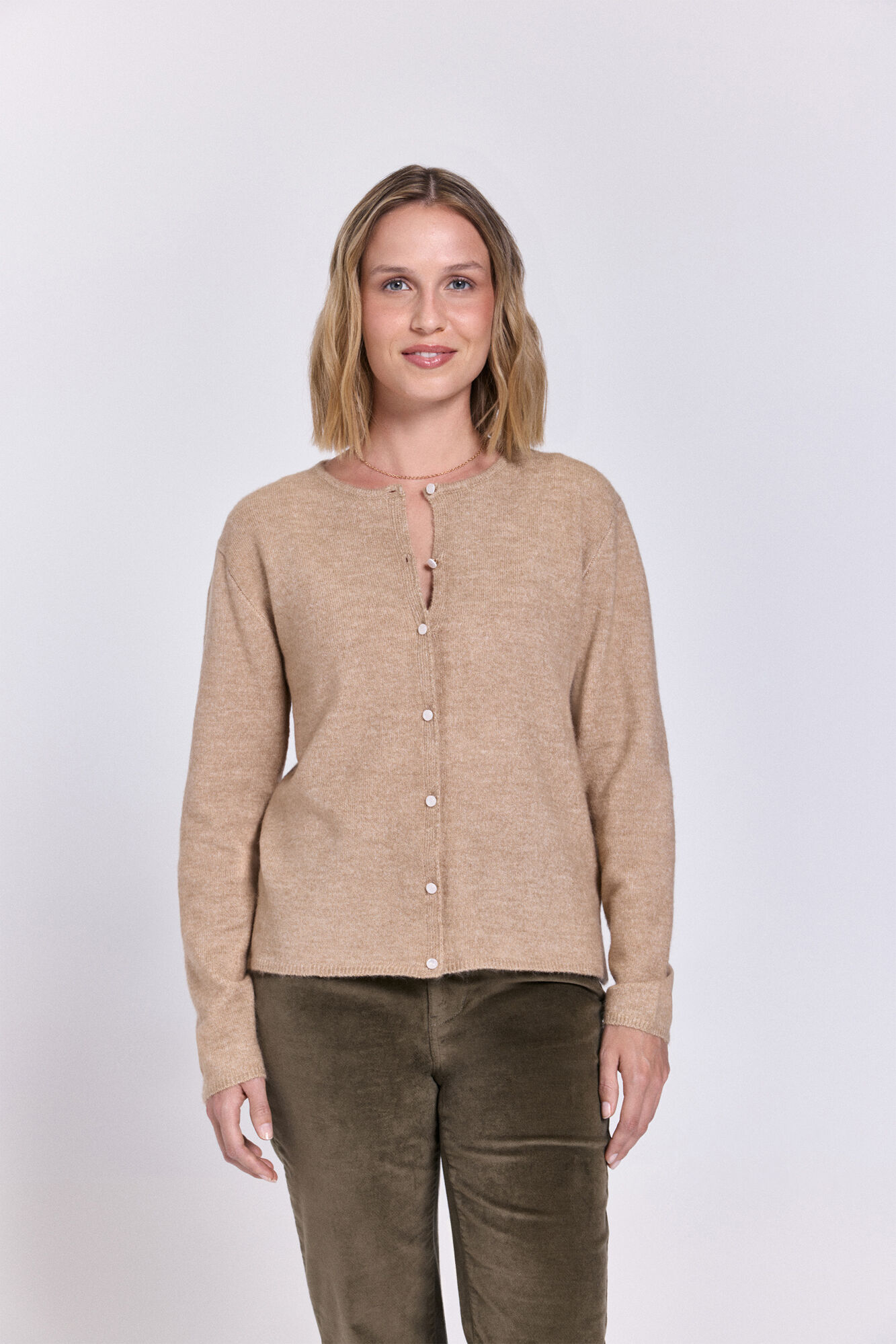 Milano C&aacute;rdigan de tejido con cierre de botones