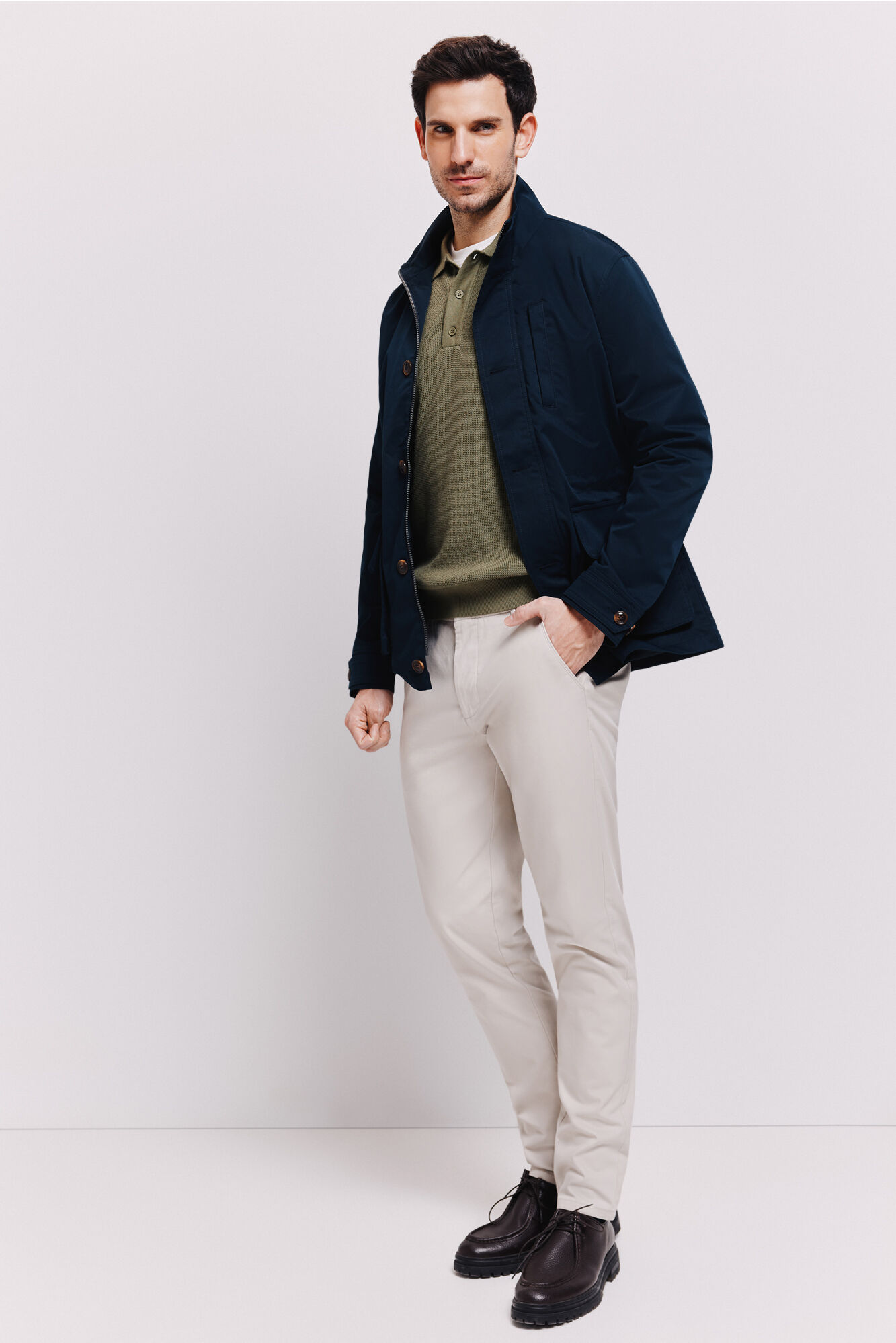 Milano Chamarra de algod&oacute;n Navy