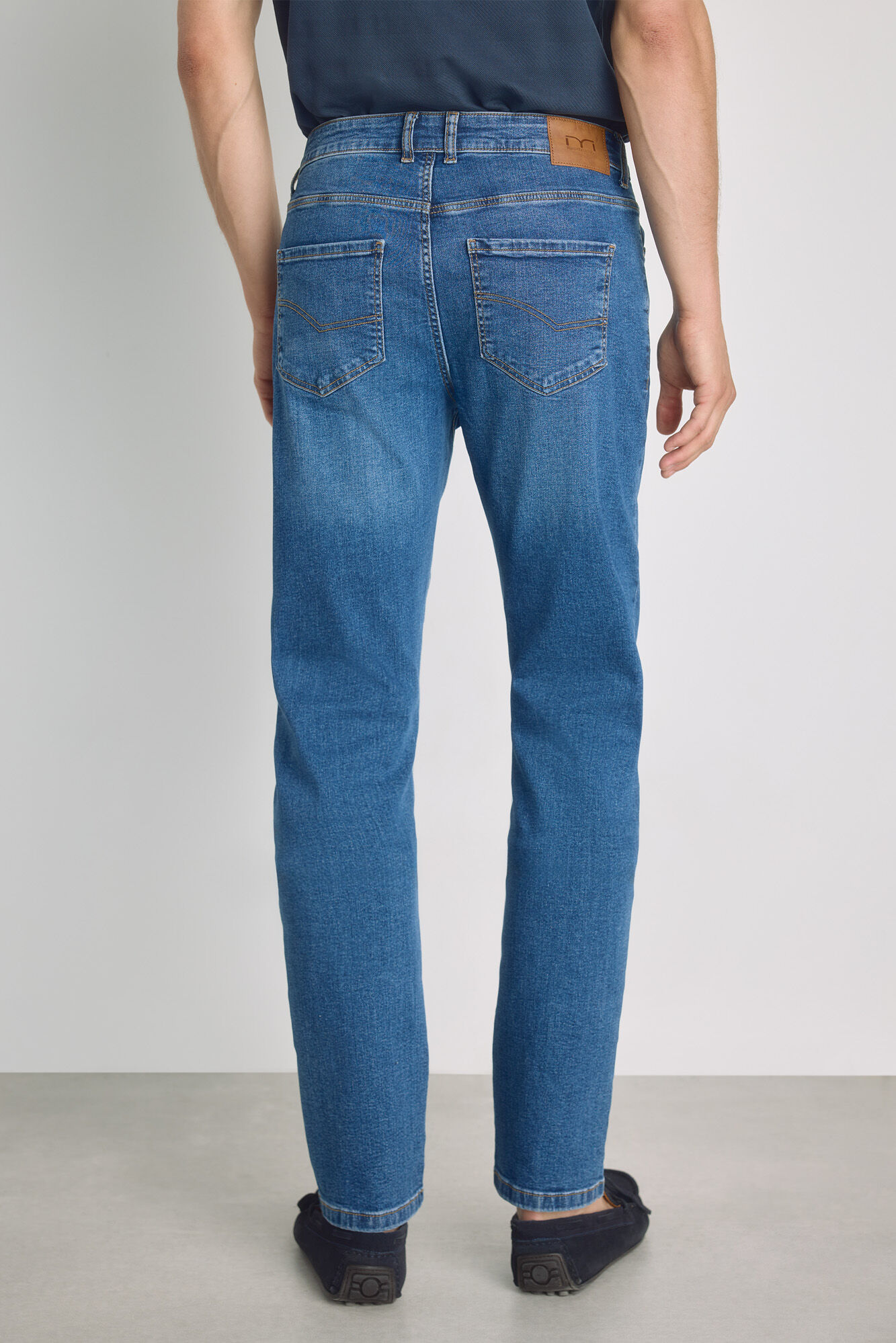 Milano Pantal&oacute;n de mezclilla slim fit Azul