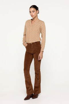 Fifty Outlet Blusa fluida Tostado