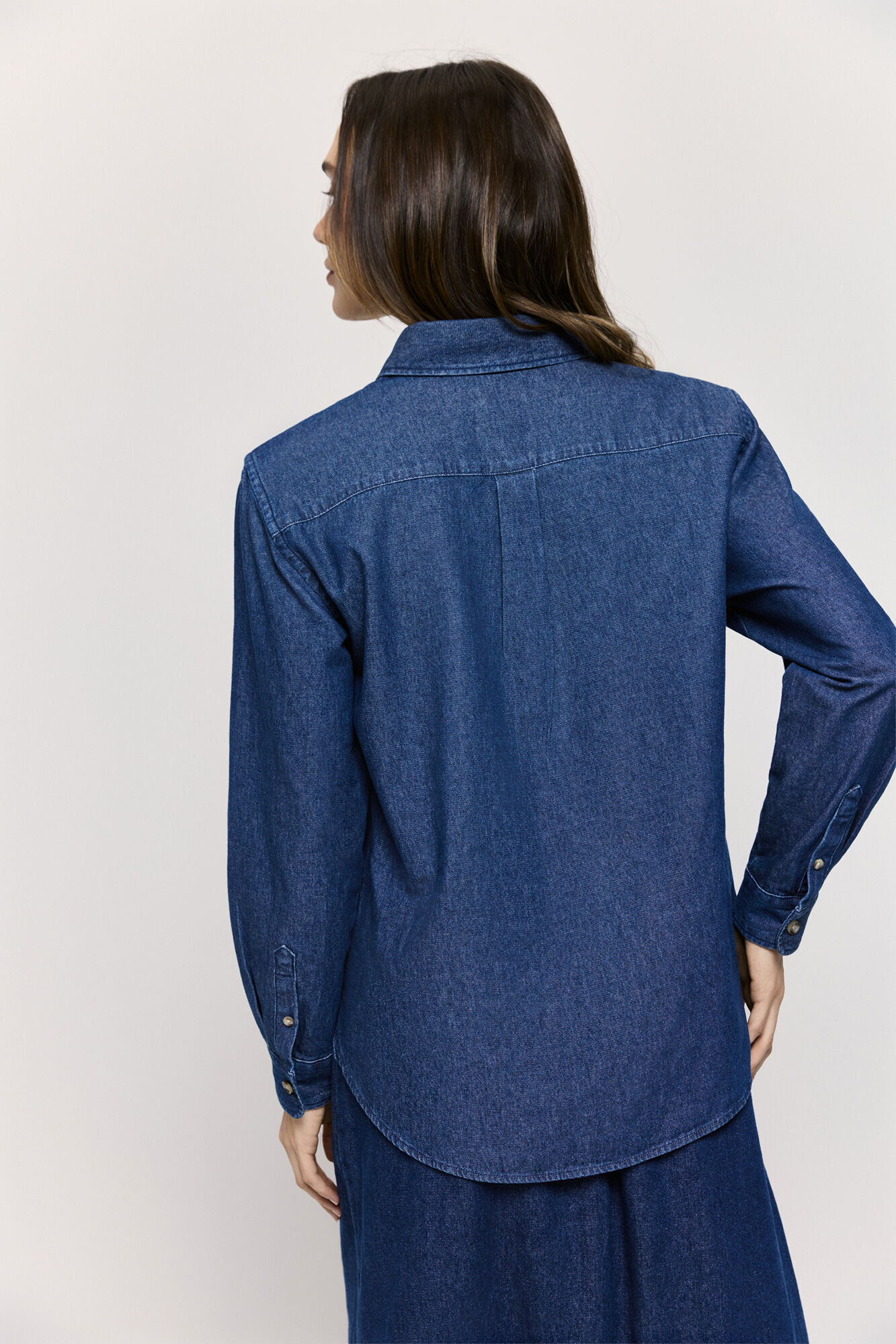 Milano Camisa de denim Azul