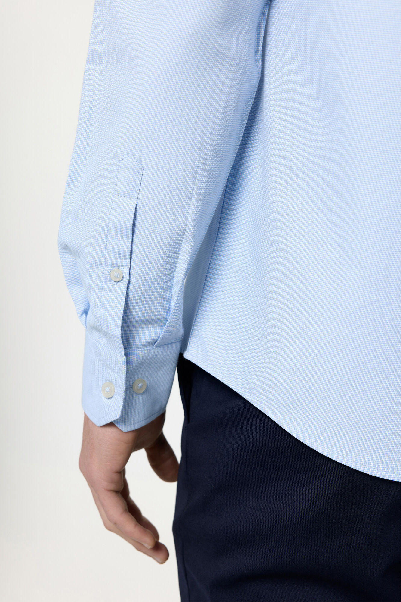 Milano Camisa Vestir Estructura Milano Azul