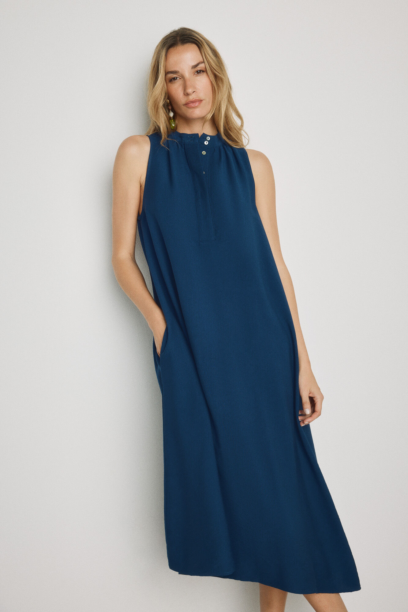 Milano Vestido halter Navy