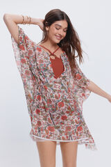 Fifty Outlet Kaftan con escote pico natural
