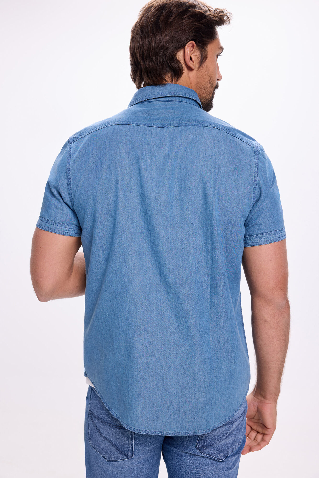 Milano Camisa deportiva denim Azul