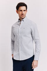 Milano Camisa manga larga a rayas Navy