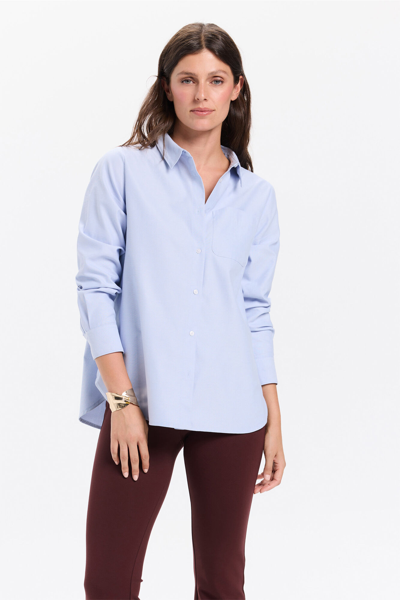 Milano Camisa Oxford Azul