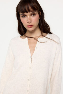 Fifty Outlet Cardigan de punto soft Beige