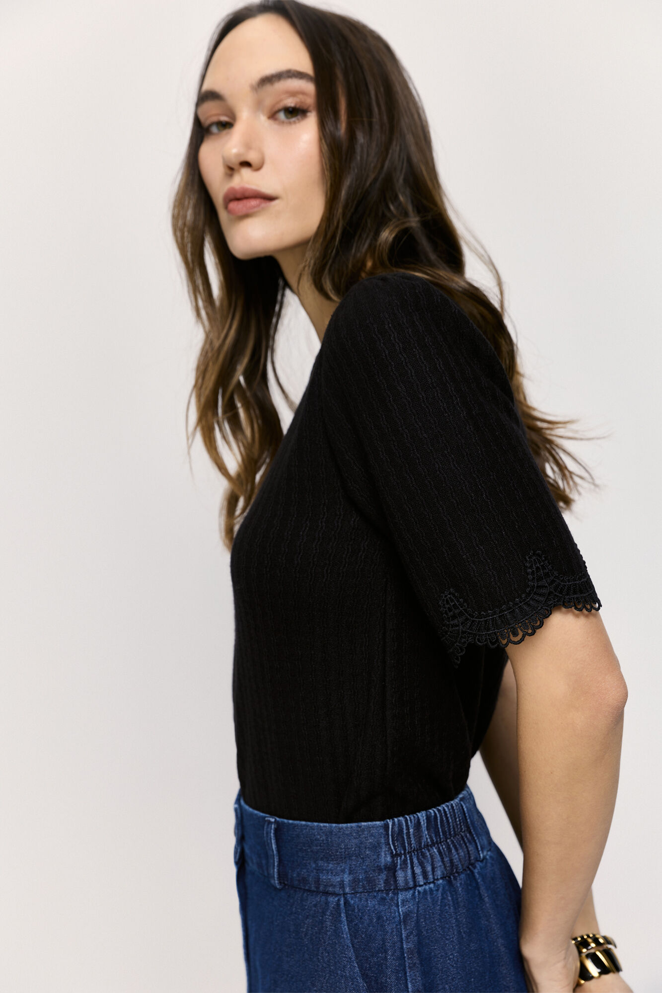 Milano Playera de manga corta Negro