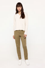 Fifty Outlet Pantalón ajustado Marrón Oscuro