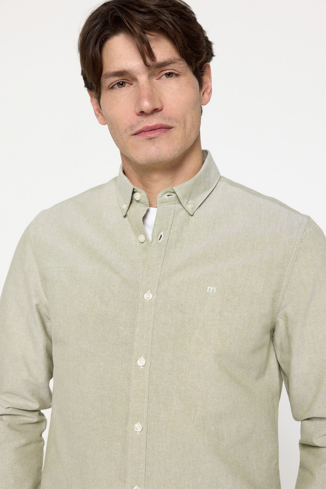 Milano Camisa Oxford Lisa Kaki Oscuro