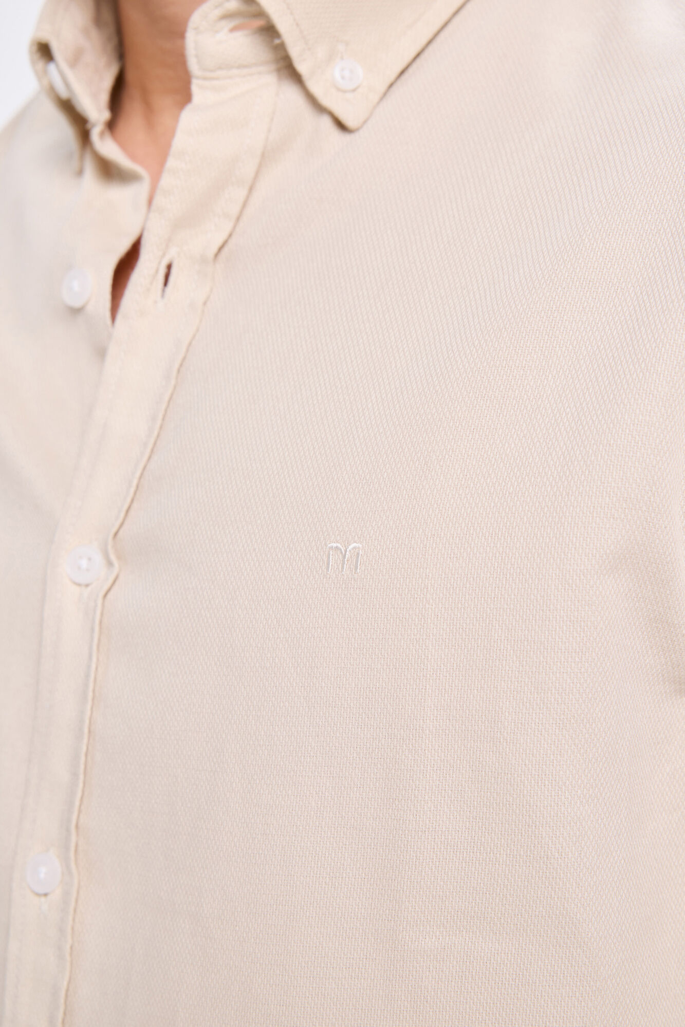 Milano Camisa deportiva estructurada Beige