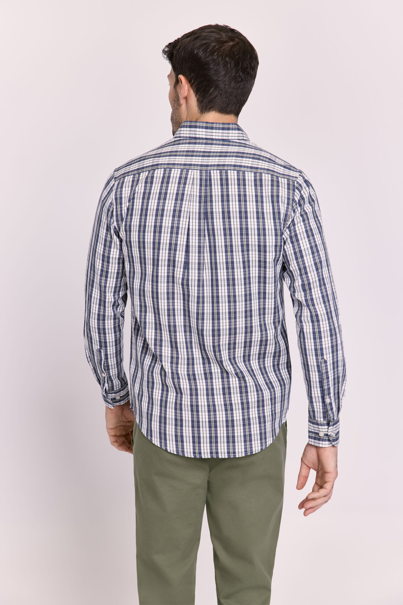 Milano Camisa cuadros relaxed fit Navy