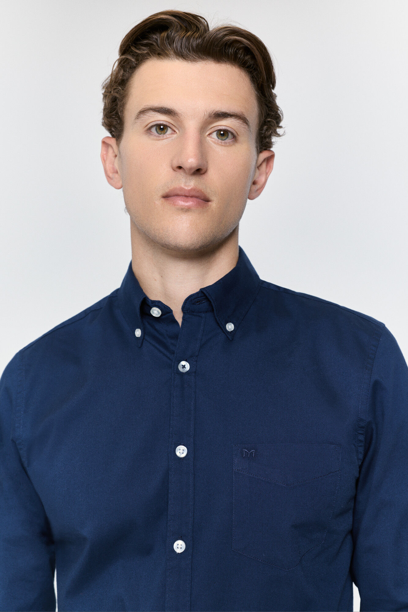 Milano Camisa Roma de corte relajado Navy