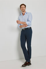 Milano Camisa de vestir de manga larga Azul Claro