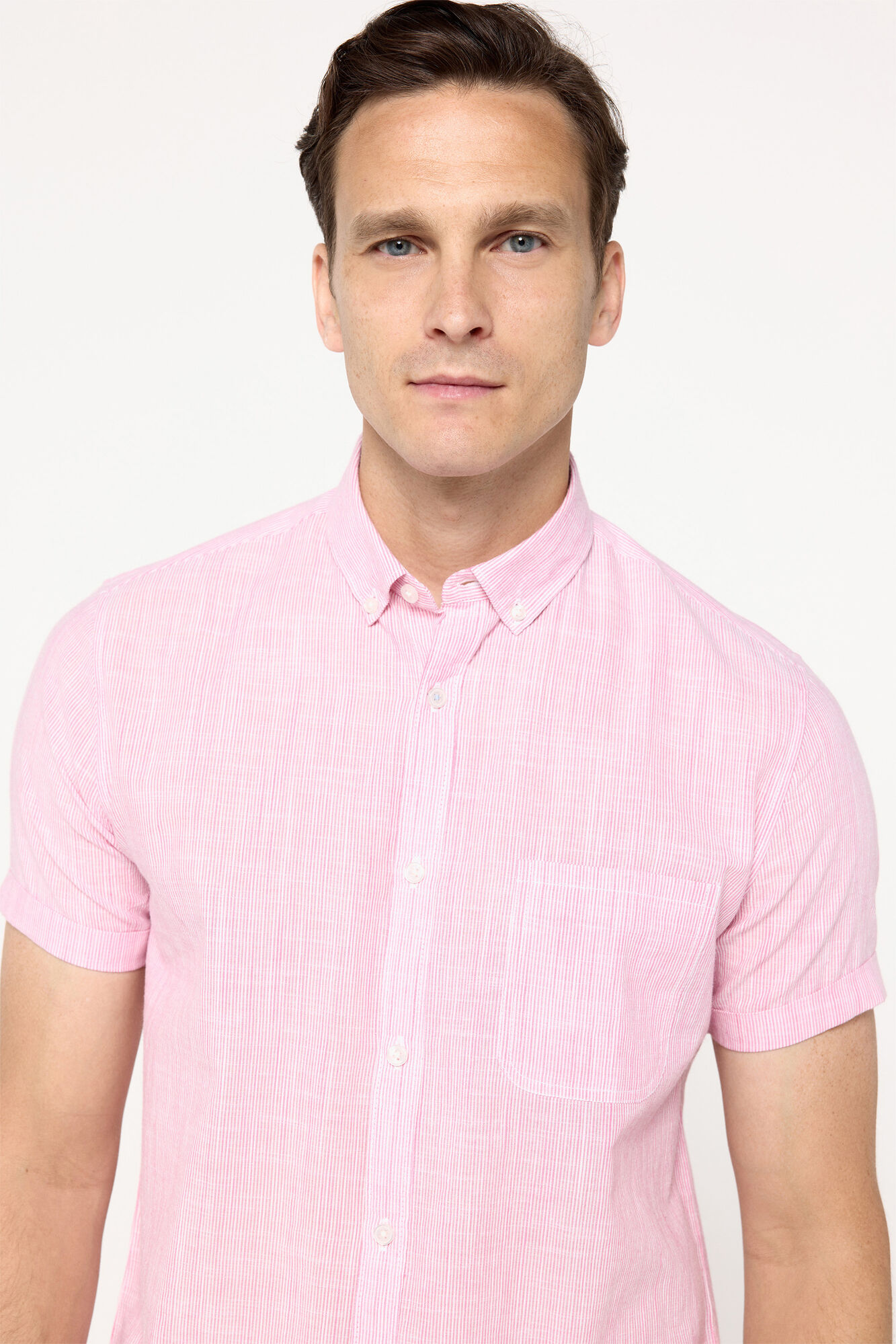 Milano Camisa sport a rayas de manga corta