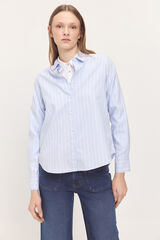 Fifty Outlet Camisa básica popelín. Azul