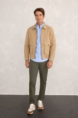 Milano Chinos cómodos Kaki
