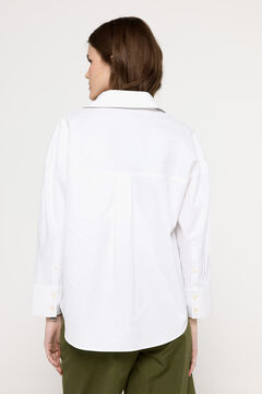Fifty Outlet Camisa básica popelín Blanco
