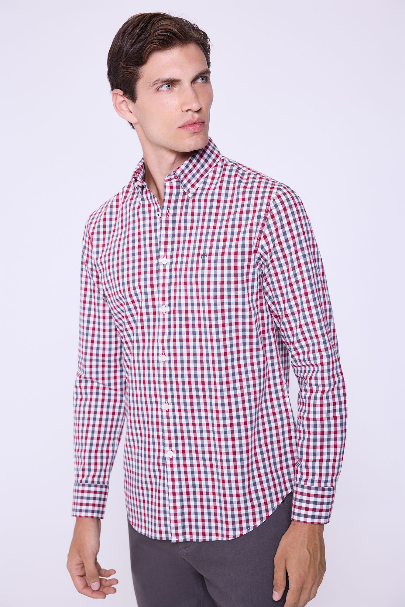 Milano Camisa a cuadros de corte relajado