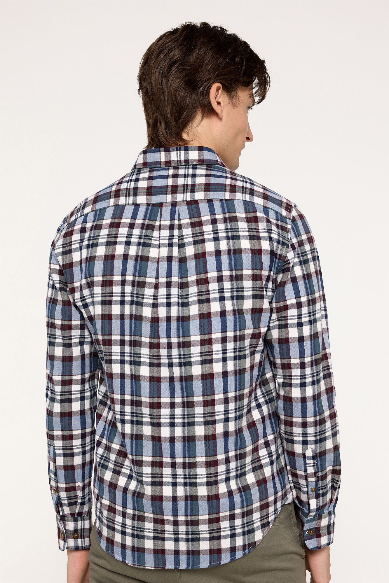 Milano Camisa Twill Cuadros Verde