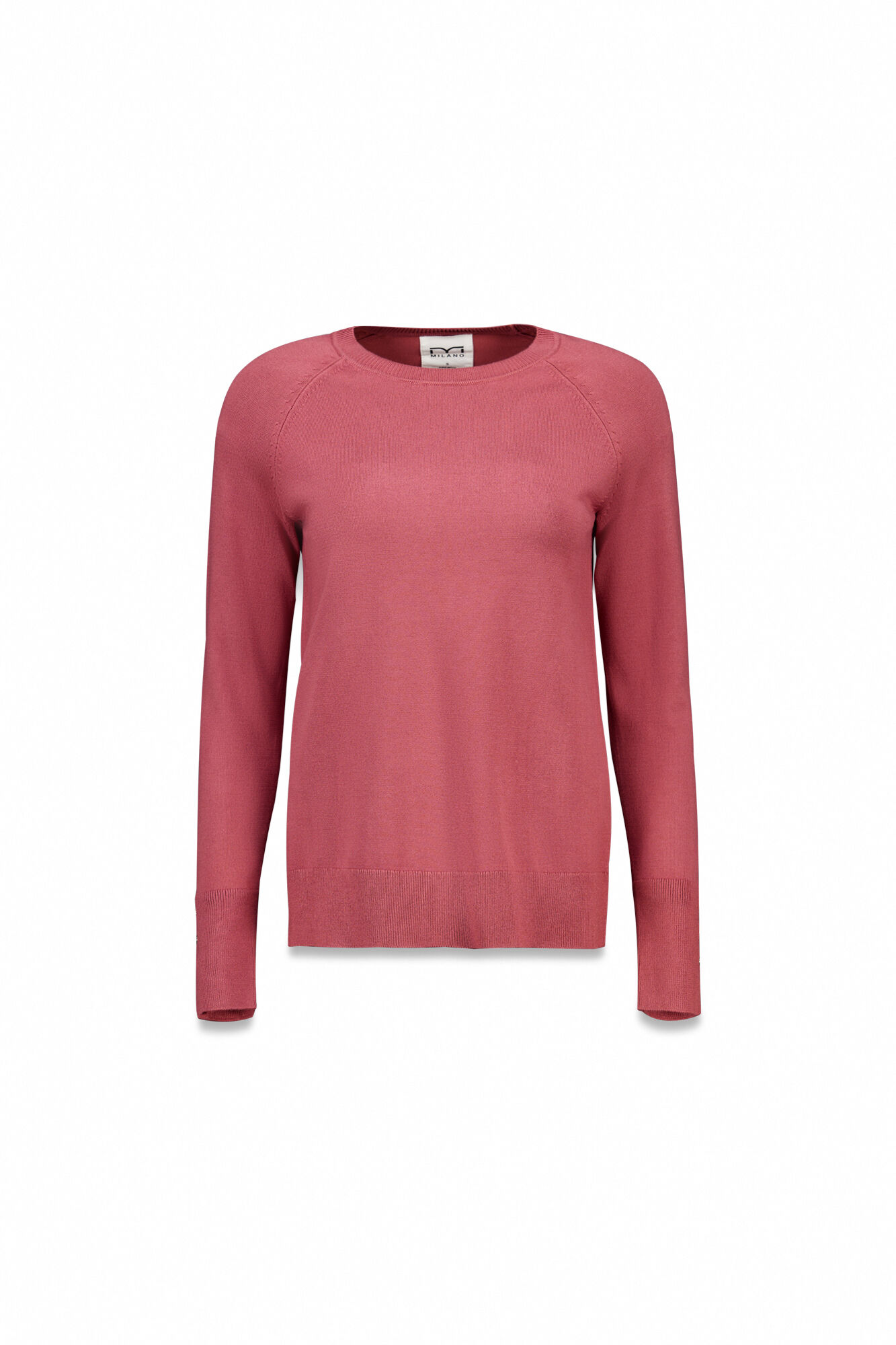 Milano Su&eacute;ter punto fino cuello redondo Coral
