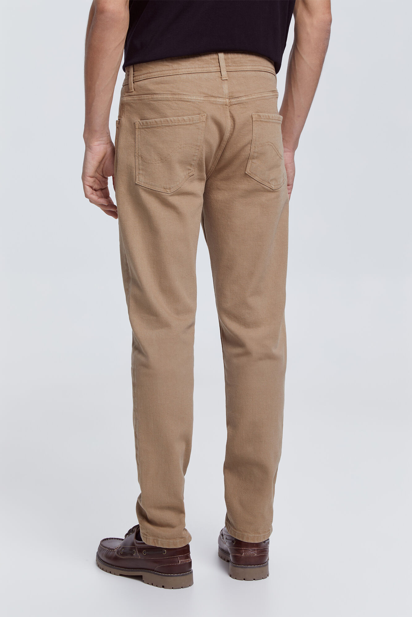 Milano Pantal&oacute;n Slim 5 Bolsillos Beige