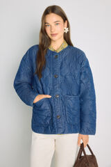 Milano Chamarra acolchada de denim Azul Claro