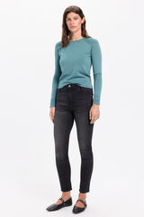 Milano Jeans push-up de tiro medio Gris Oscuro