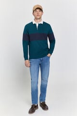 Milano Polo estilo rugby  Verde