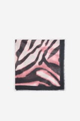 Milano Pa&ntilde;uelo estampado animal Marr&oacute;n Oscuro