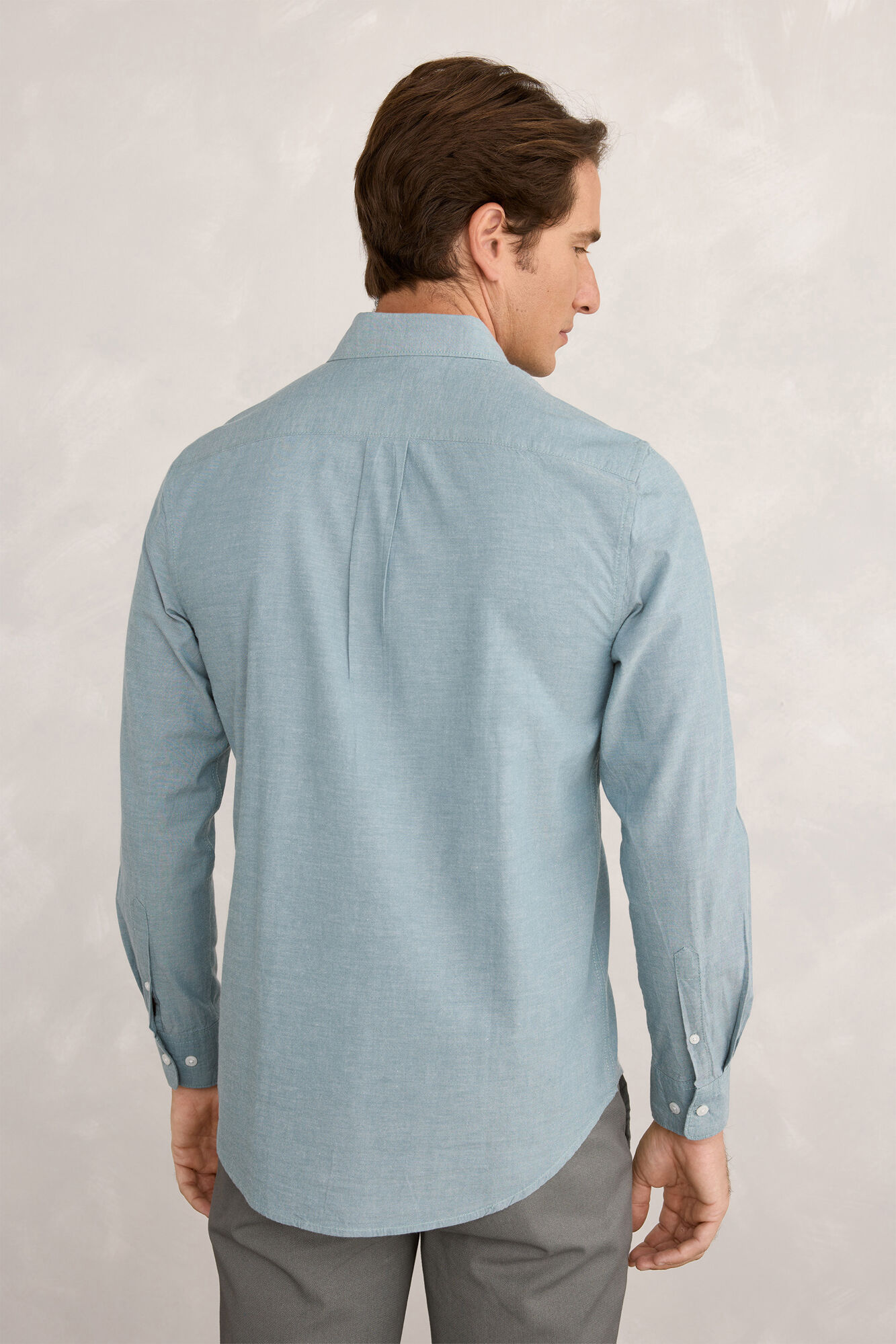 Milano Camisa deportiva con estampado Oxford Azul turquesa