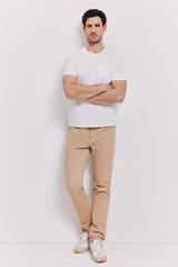 Milano Playera b&aacute;sica con bolsillo Blanco