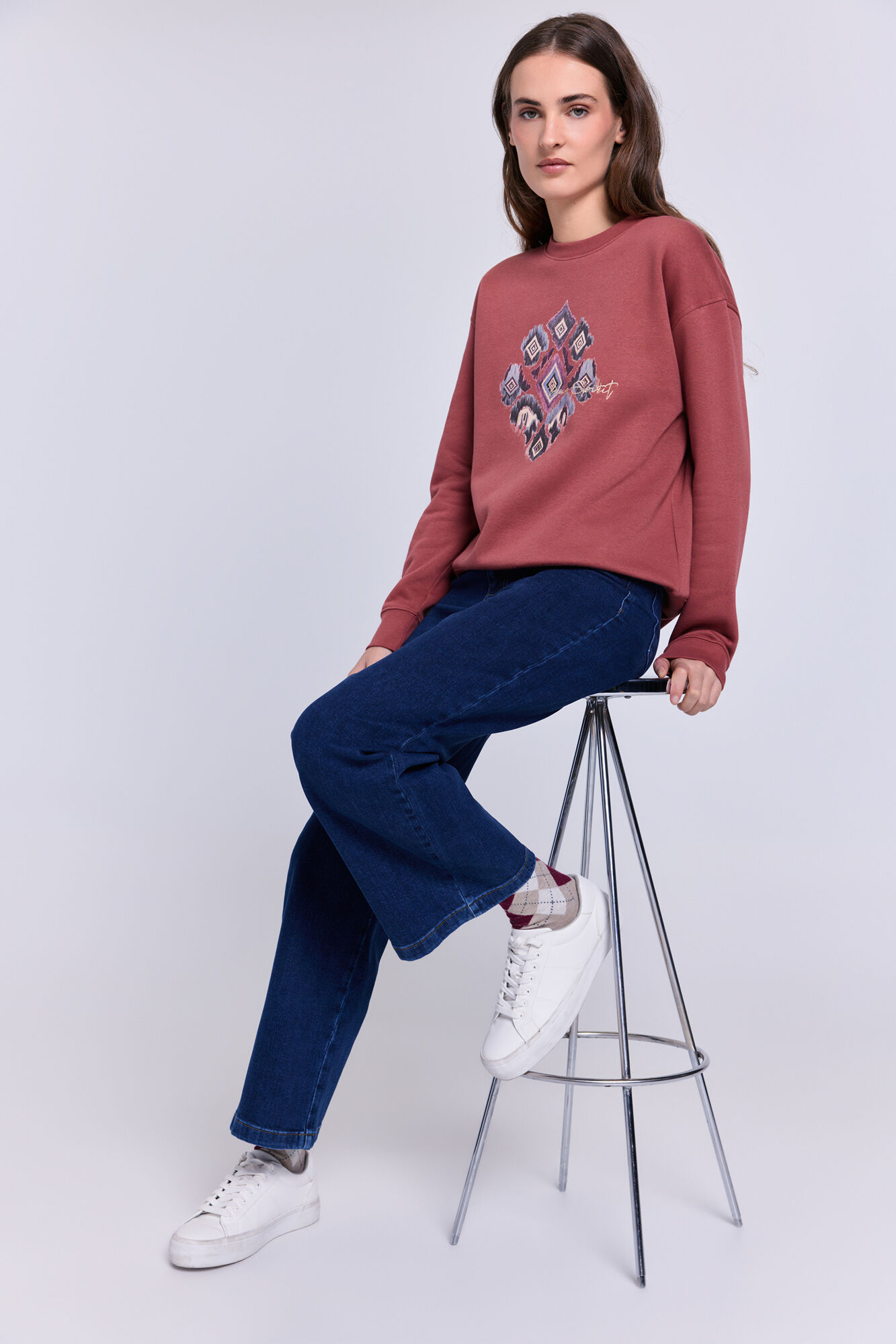 Milano Sudadera estampado Coral