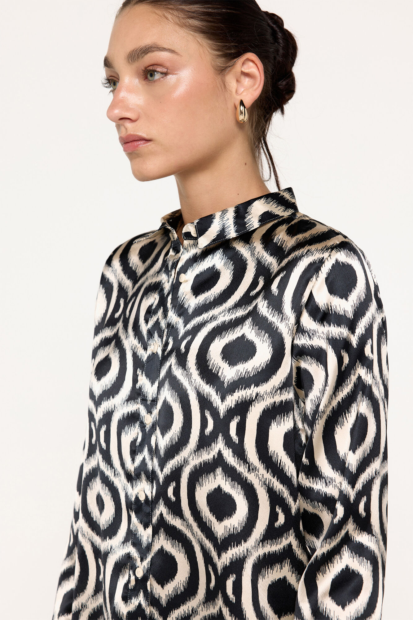 Milano Camisa Satinada Print Estampado