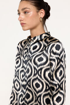 Fifty Outlet Camisa Satinada Print Estampado