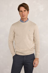 Milano Jersey redondo básico Beige/Camel