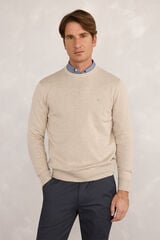 Milano Jersey redondo básico Beige/Camel